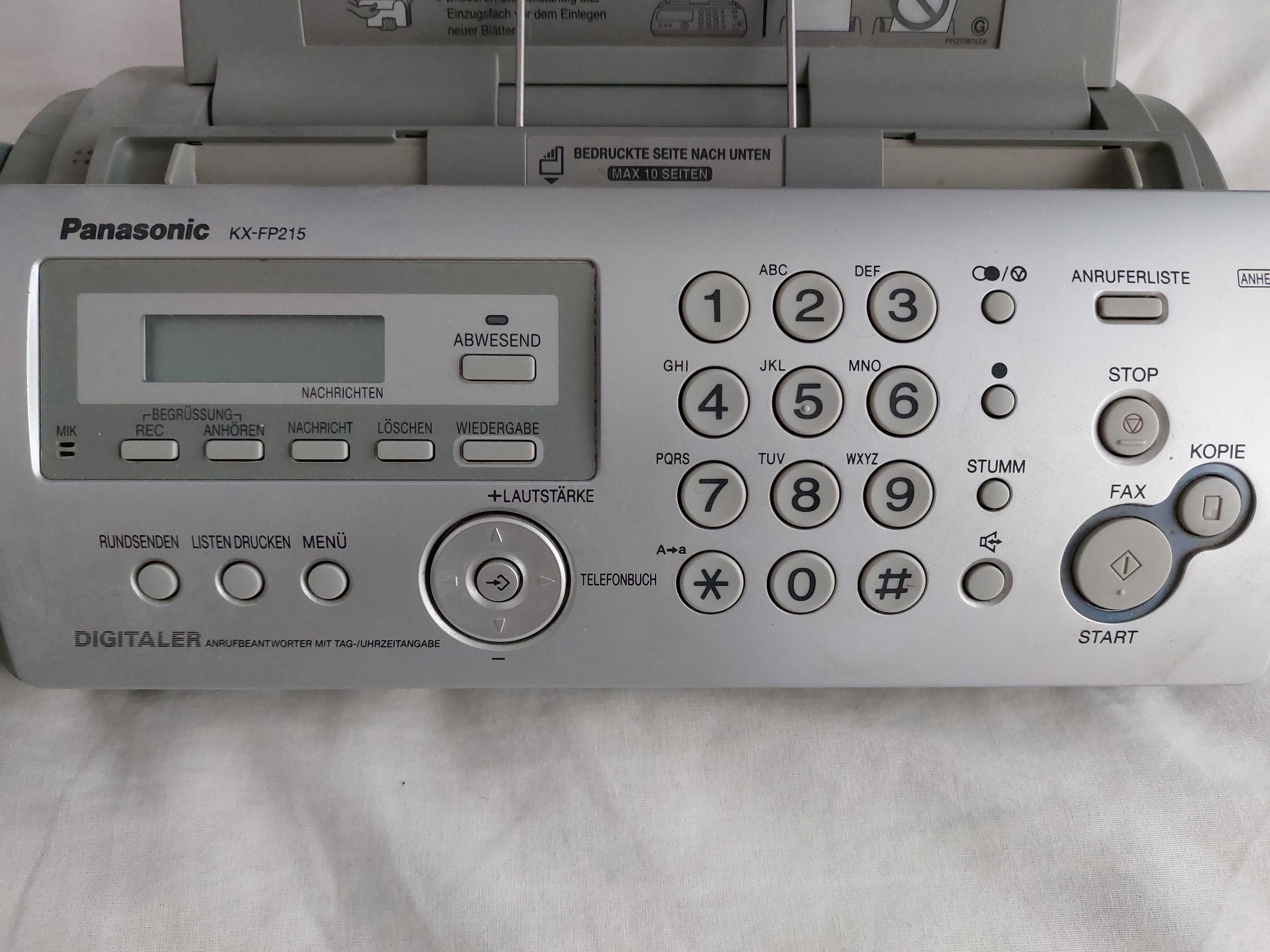 Panasonic 3 в 1: Факс, телефон,  ксерокс