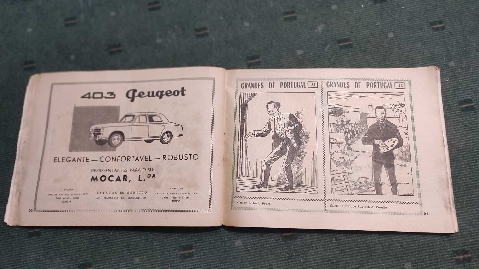 Caderneta Concurso Grandes de Portugal Jornal O Século