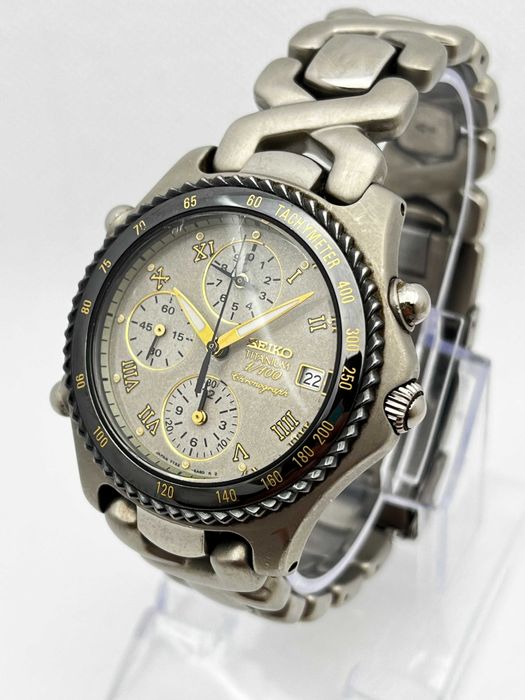 Seiko Titanium 1/100 Chronograph vintage 1994r
