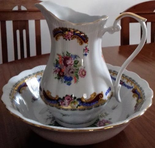 3 peças de porcelana Limoges pintadas à mão (NOVAS)