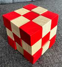 Kostka 3x3x3 drewniany tetris