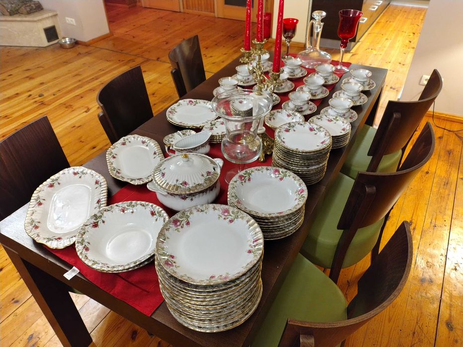 Serwis Obiadowy Porcelana Chodzież Iwona na 12 Osób