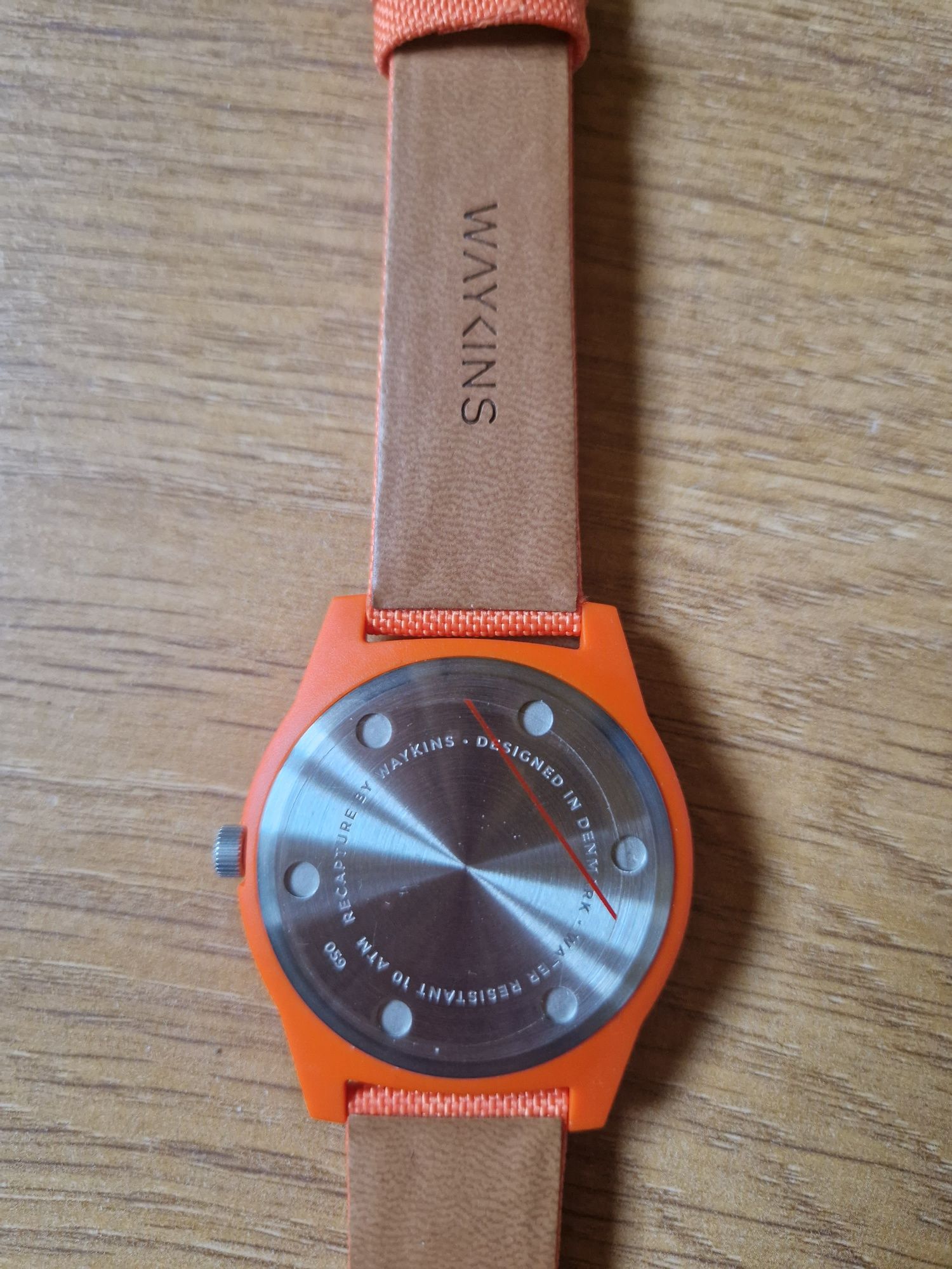 2 Pomarańczowe zegarki z materiałów z recyklingu - EDYCJA LIMITOWANA