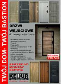 Drzwi wejściowe  do mieszkania BASTION z montażem