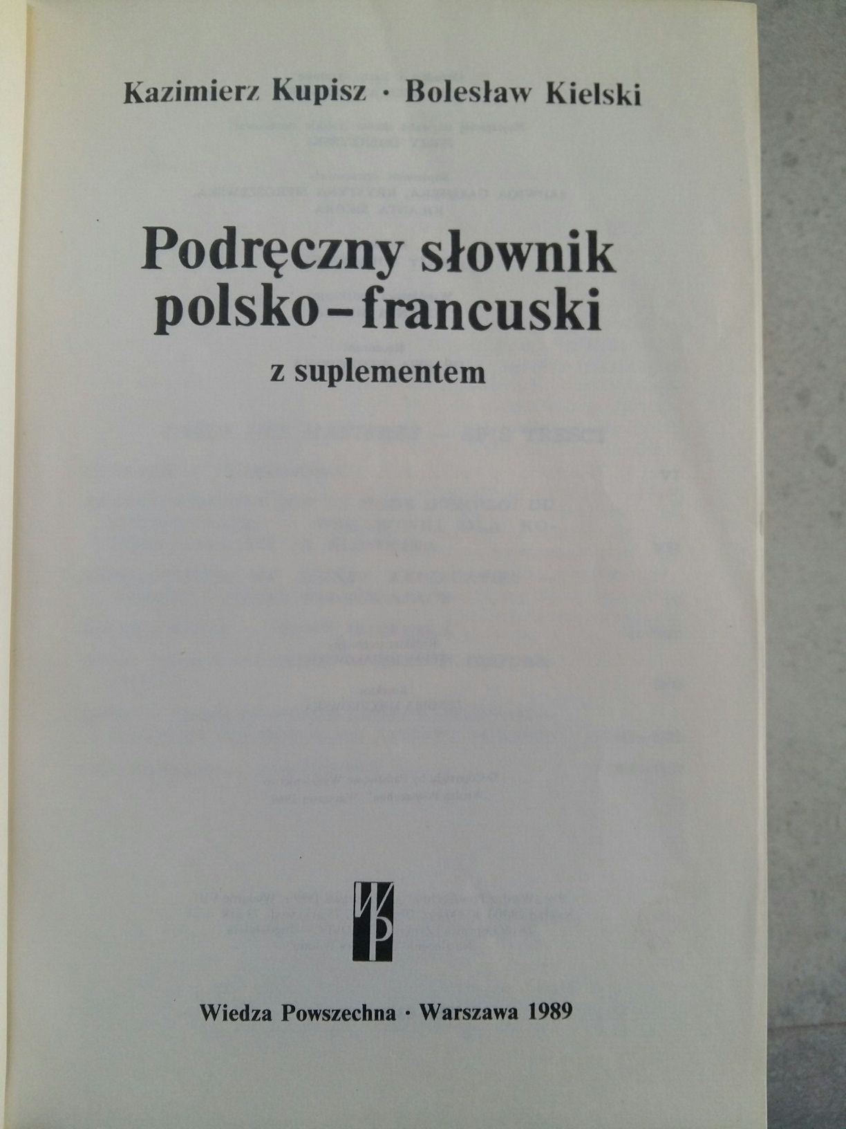 Podręczny słownik polsko - francuski