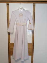 Alba sukienkowa 134-140, torebka, buciki, Komunia