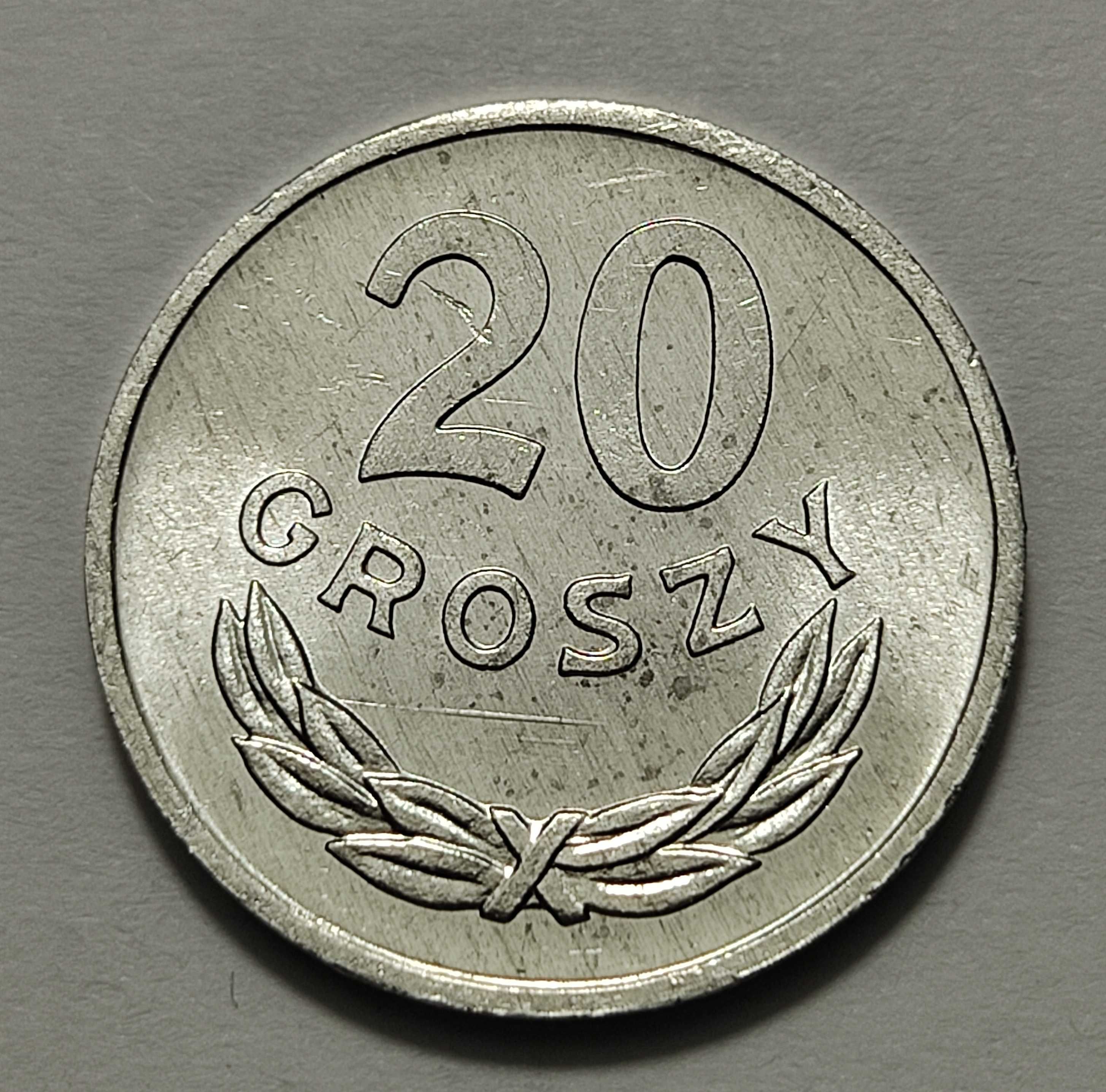 20 gr 1985 r., destrukt - "groszy" na trawce - C6