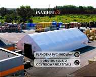 Namiotowa HALA MAGAZYNOWA 12x18 PVC900g podwójna rama dostępna od ręki