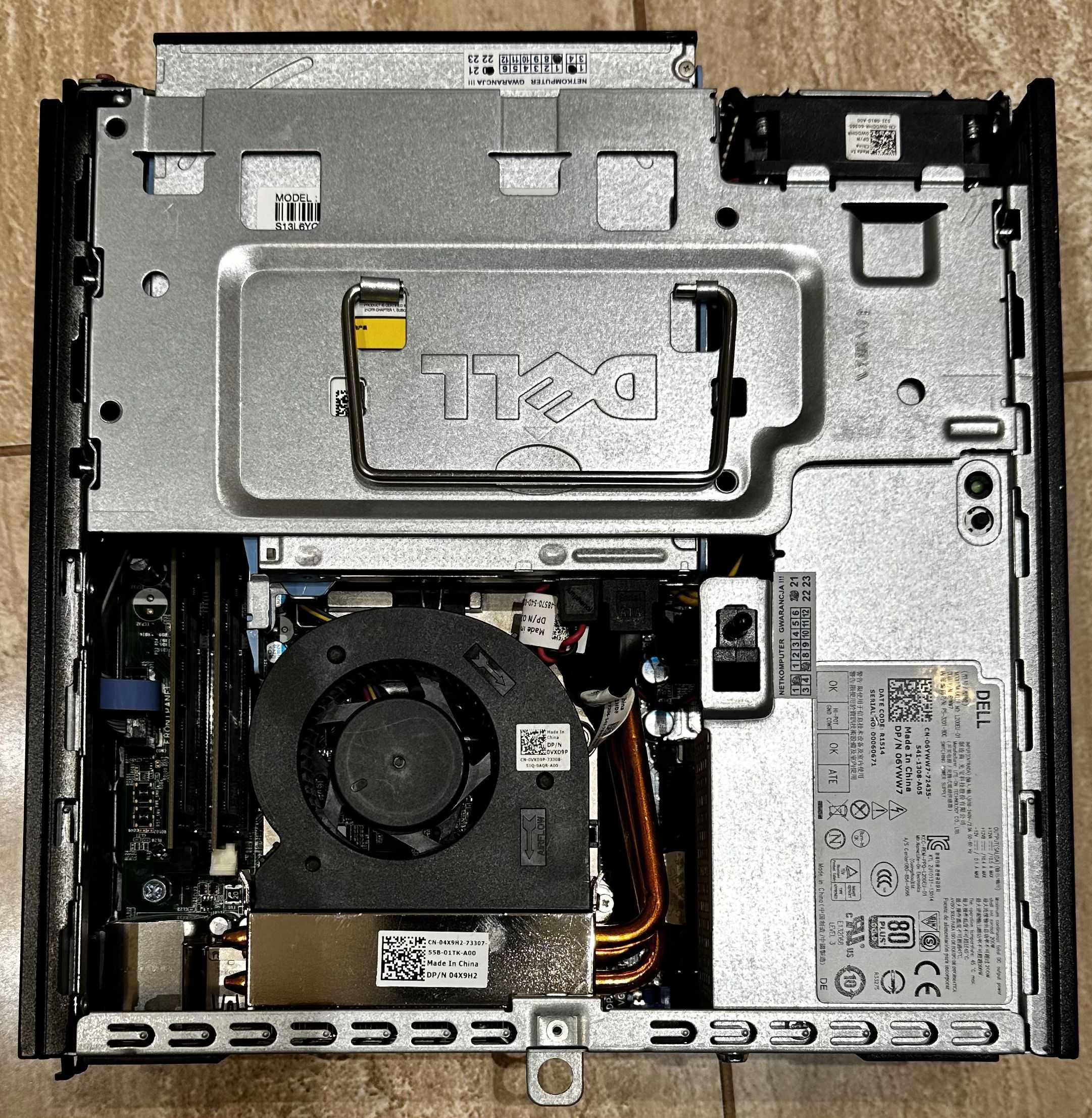DELL 9020 USFF, i7 4790S, 3.2GHz, RAM 16GB, SSD PCIe 240GB