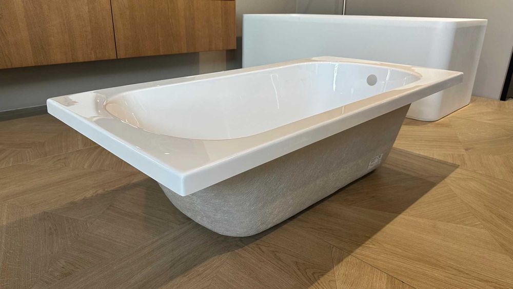 Promocja NOWA wanna do zabudowy ze stelażem 140×70 cm Galakta Antislip