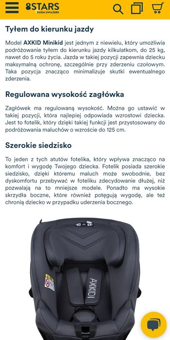 Fotelik axkid minikid