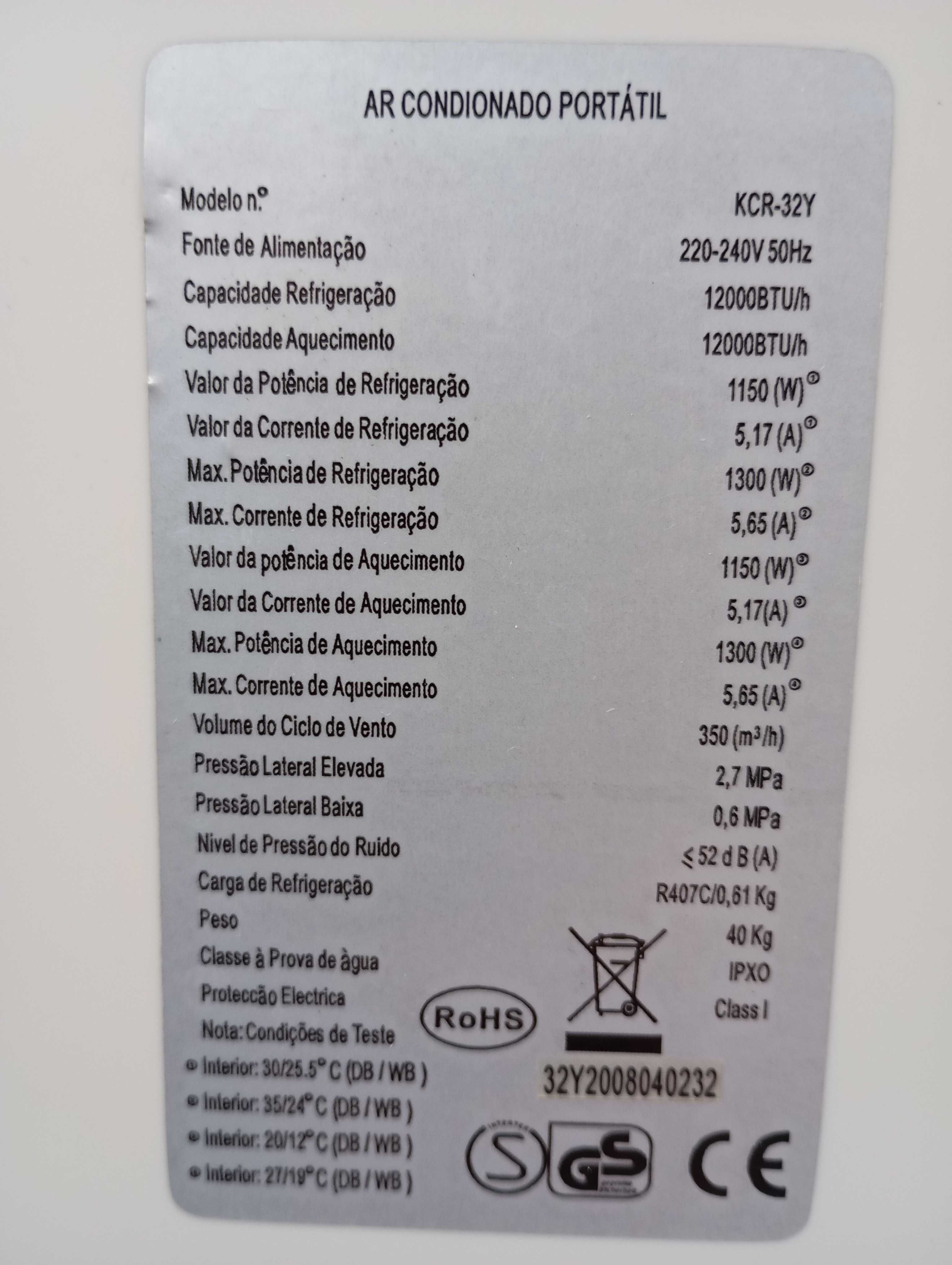 Ar condicionado portatir