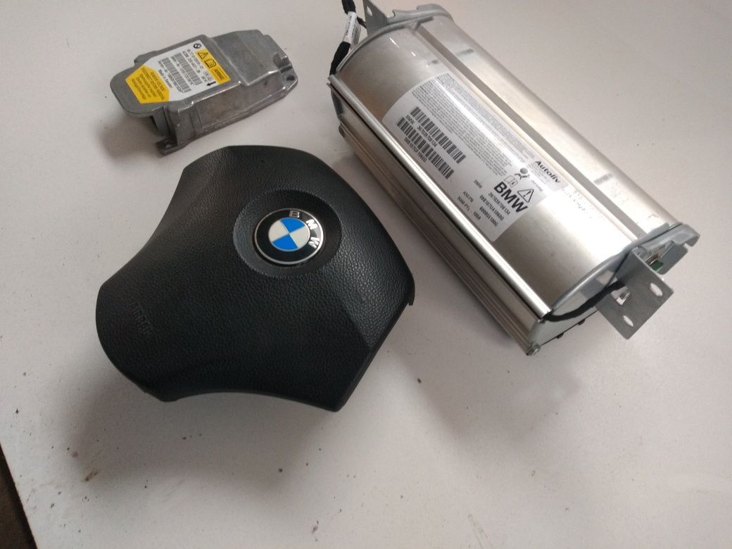 Bmw e60 e61 airbag komplet poduszki lift 2008 sensor kpl stan bdb