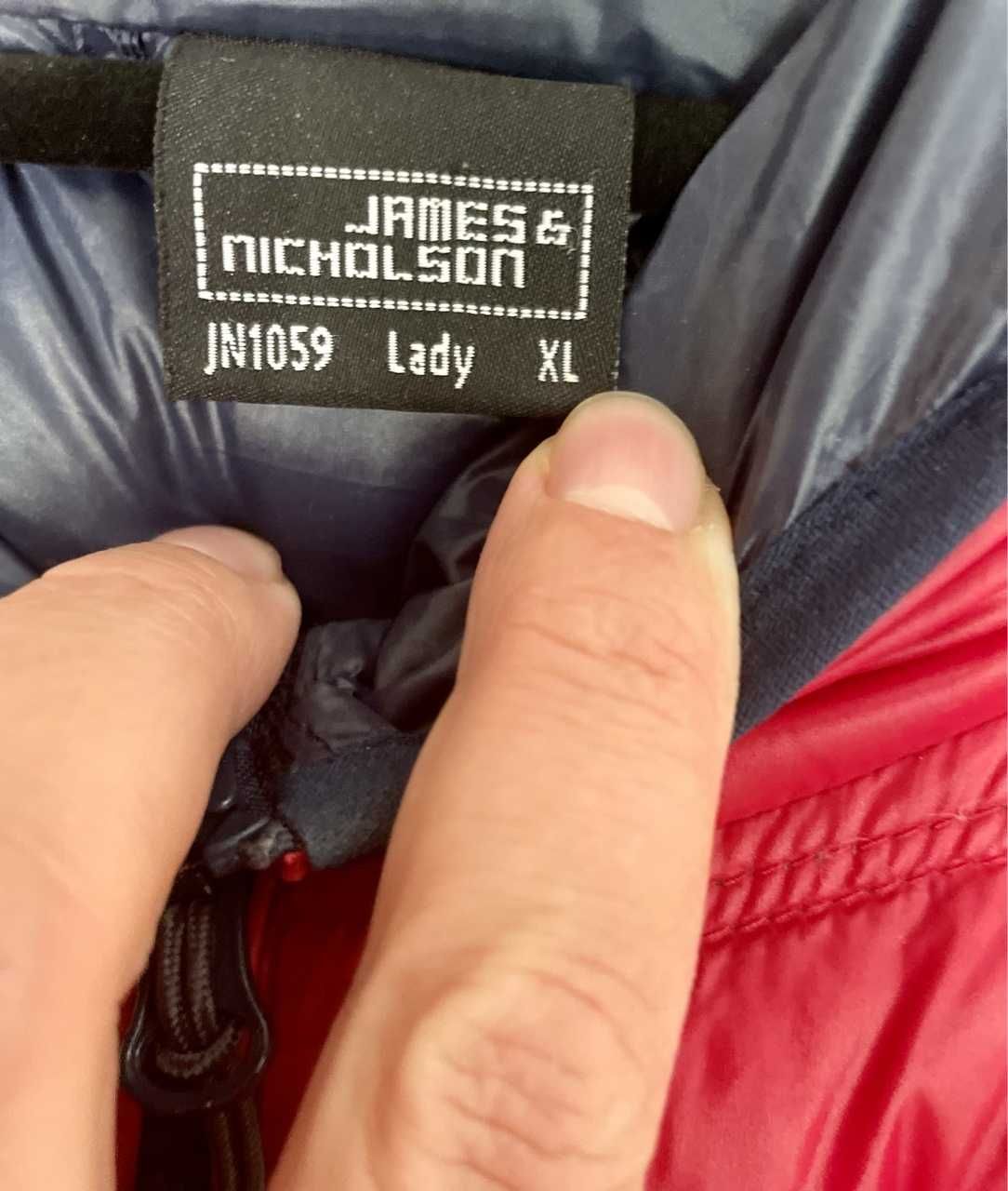 James&Nicholson puch kurtka puchowa z kapturem Lekka i ciepła XL 44