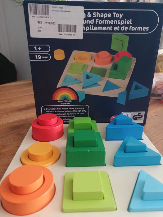 Montessori układanka kształty