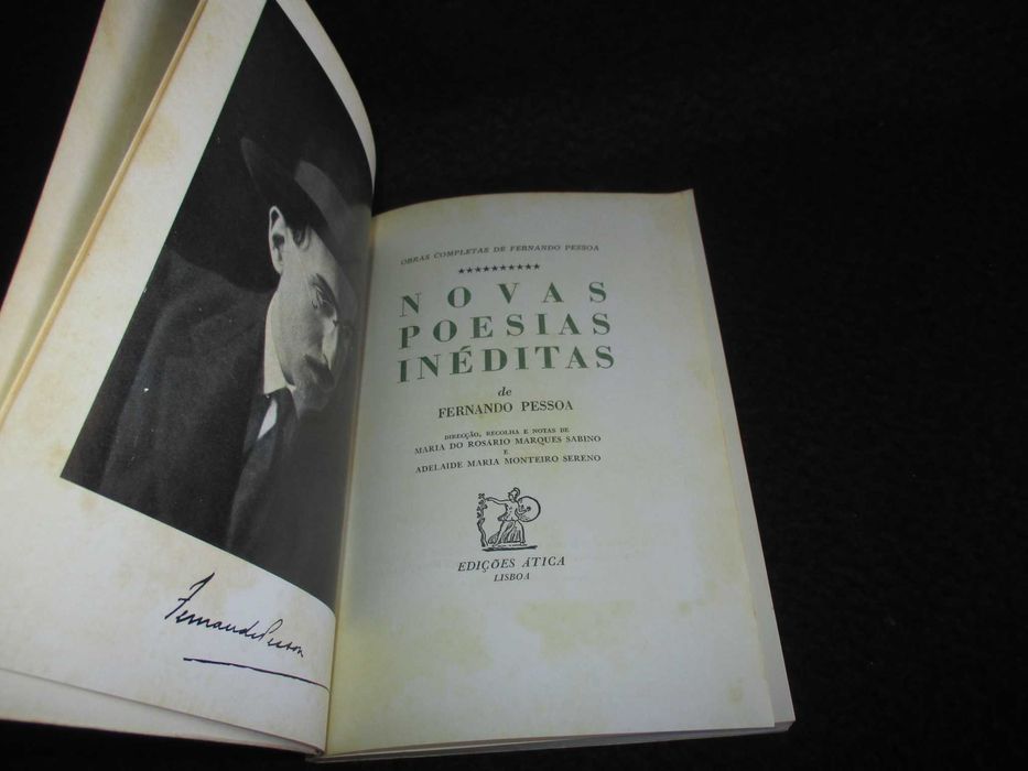 Livro Novas Poesias Inéditas Fernando Pessoa 1ª edição 1973