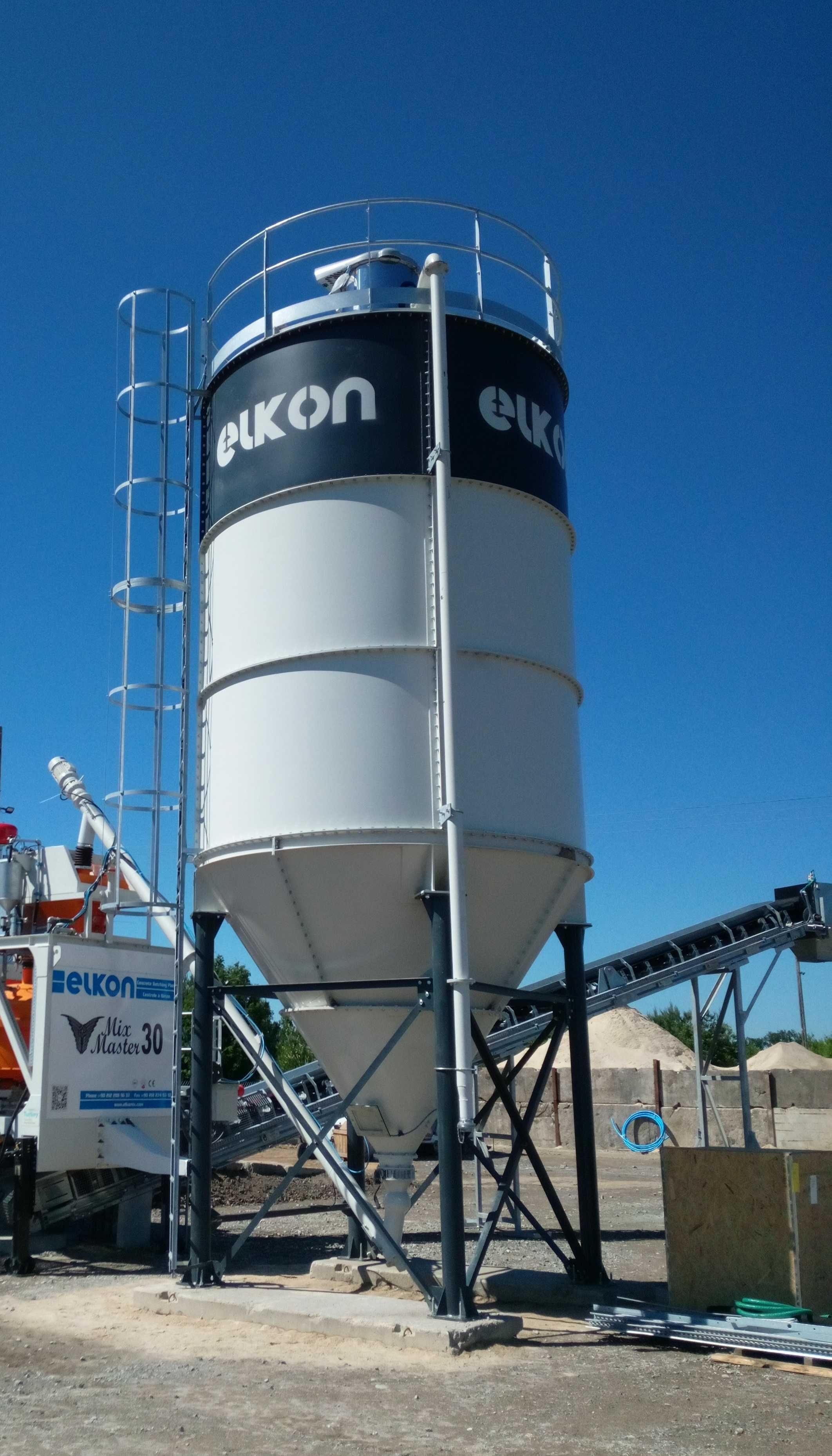 Modułowy Silos na cement o pojemności 75 ton (55 m³) + dostawą