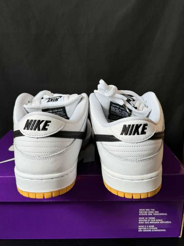 Nike SB Dunk Low Pro White Gum   37.5