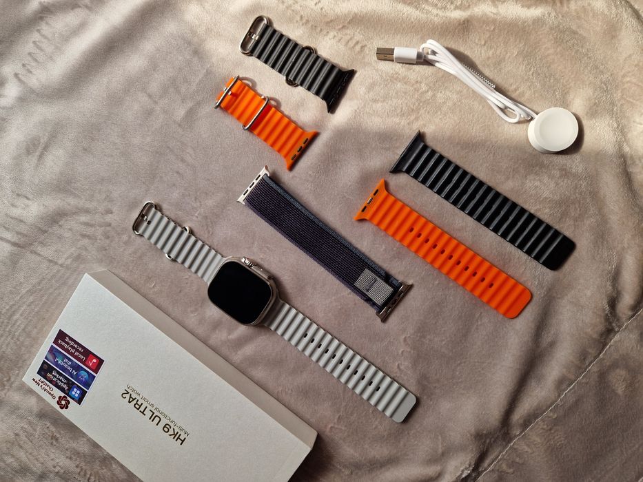 Smartwatch Hk9 ultra dwa max, amoled, 4gen, 4 paski, zegarek zestaw