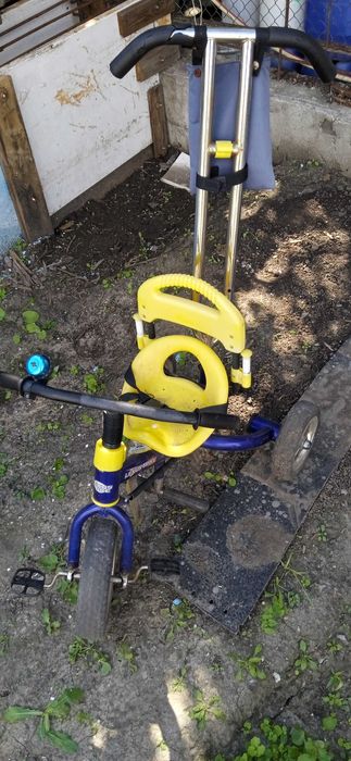 Велосипед детский с ручкой управления