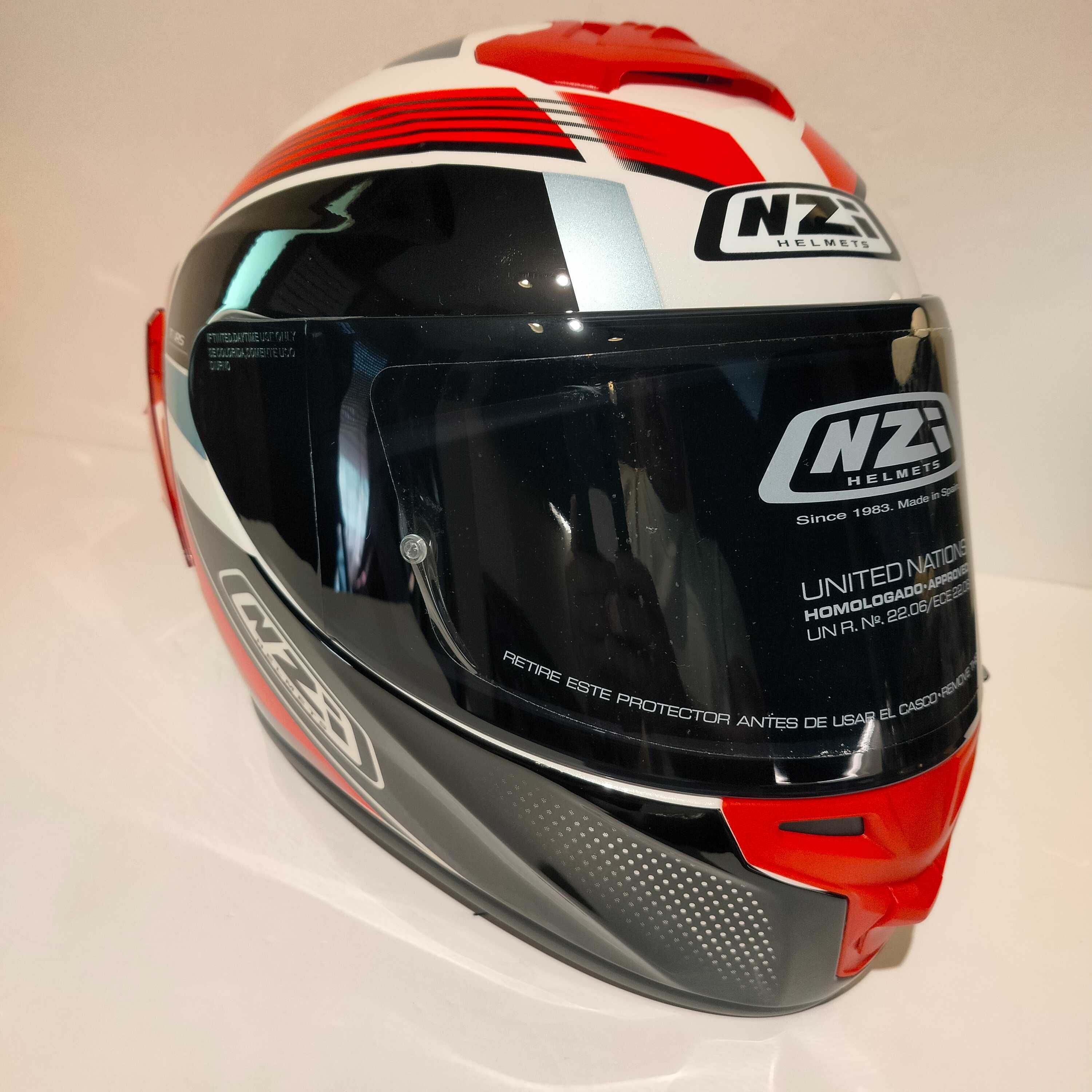 Capacete NZi Trendy 3 rapid c/viseira escura+transparente mota novo