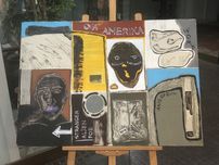 Tecnica mista sobre tela assinado