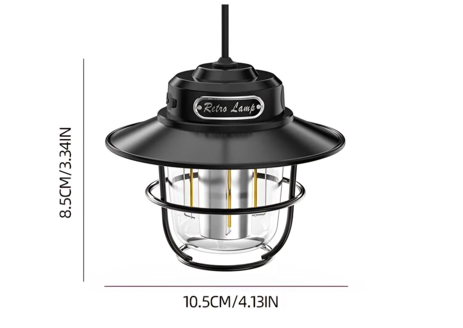 Lampka LED kempingowa KAMPER przyczepa NAMIOT usb RETRO wisząca HIT 25
