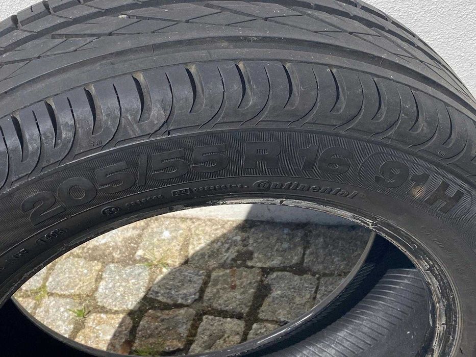 Pneu seminovo (sobresselente) 205/55/R16 GoodYear, Avon, Continental