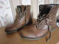 Мужские, кожаные, утеплённые ботинки AM, размер 43(29)