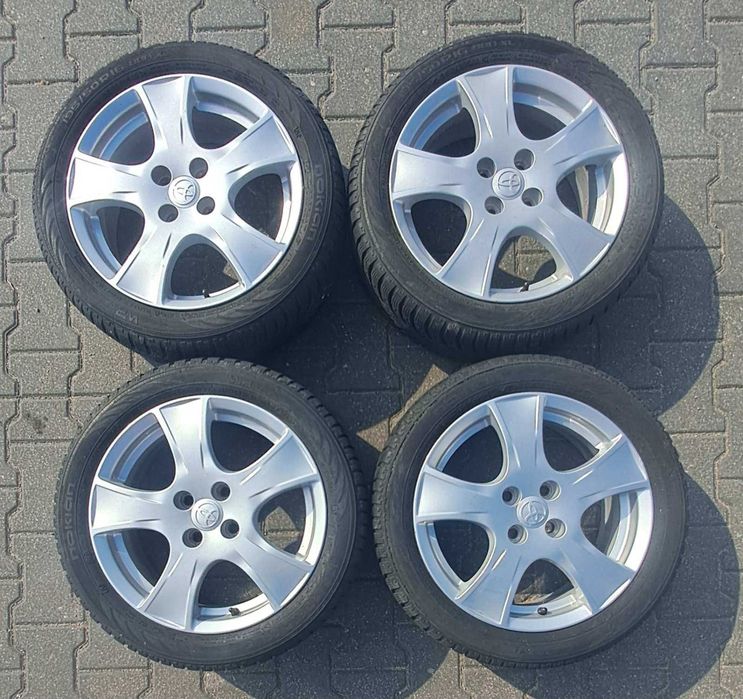Felgi aluminiowe 4*100 R16, + kola zimnie 195/50 R16
