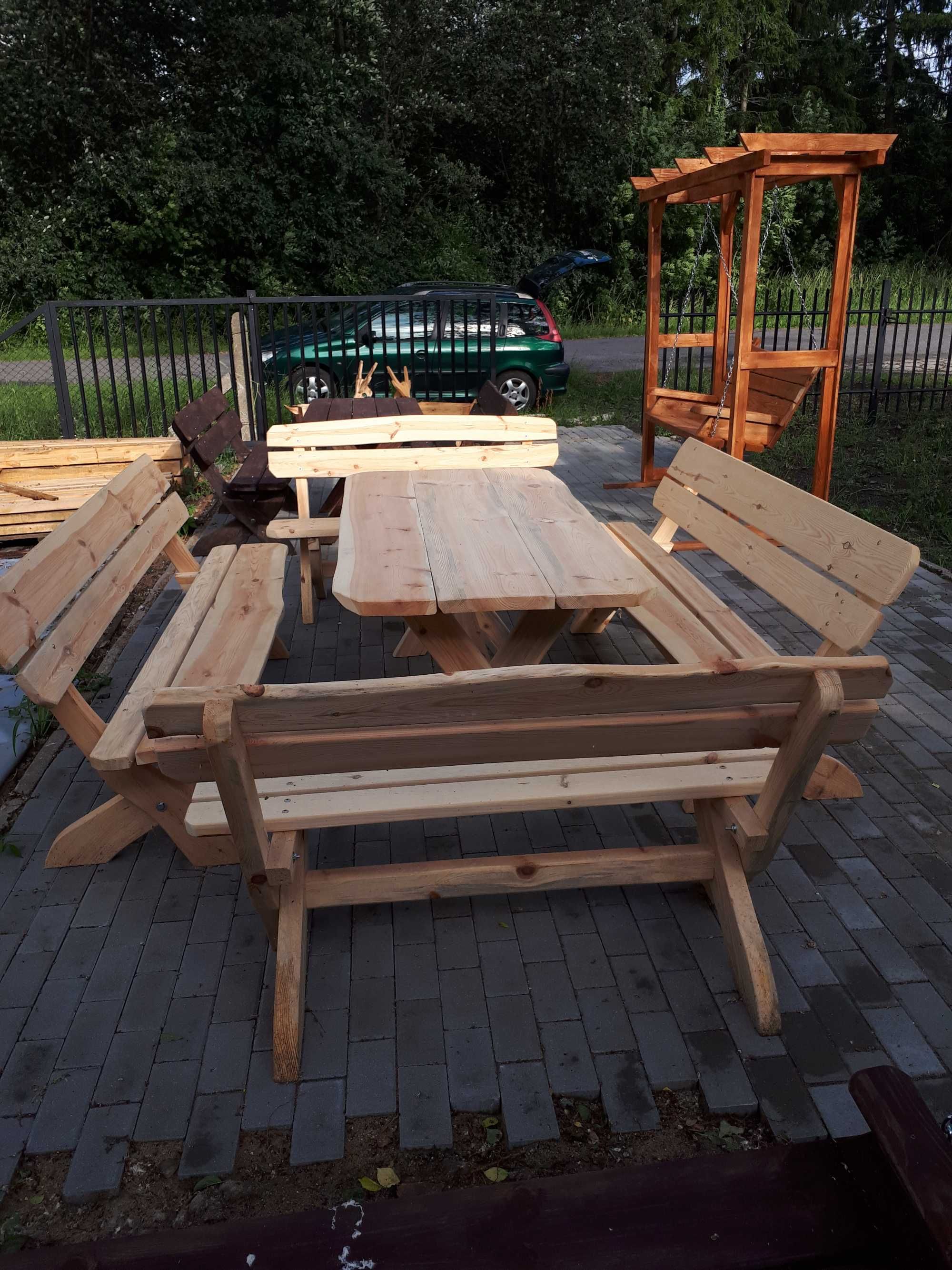 Meble ogrodowe stoł ławki