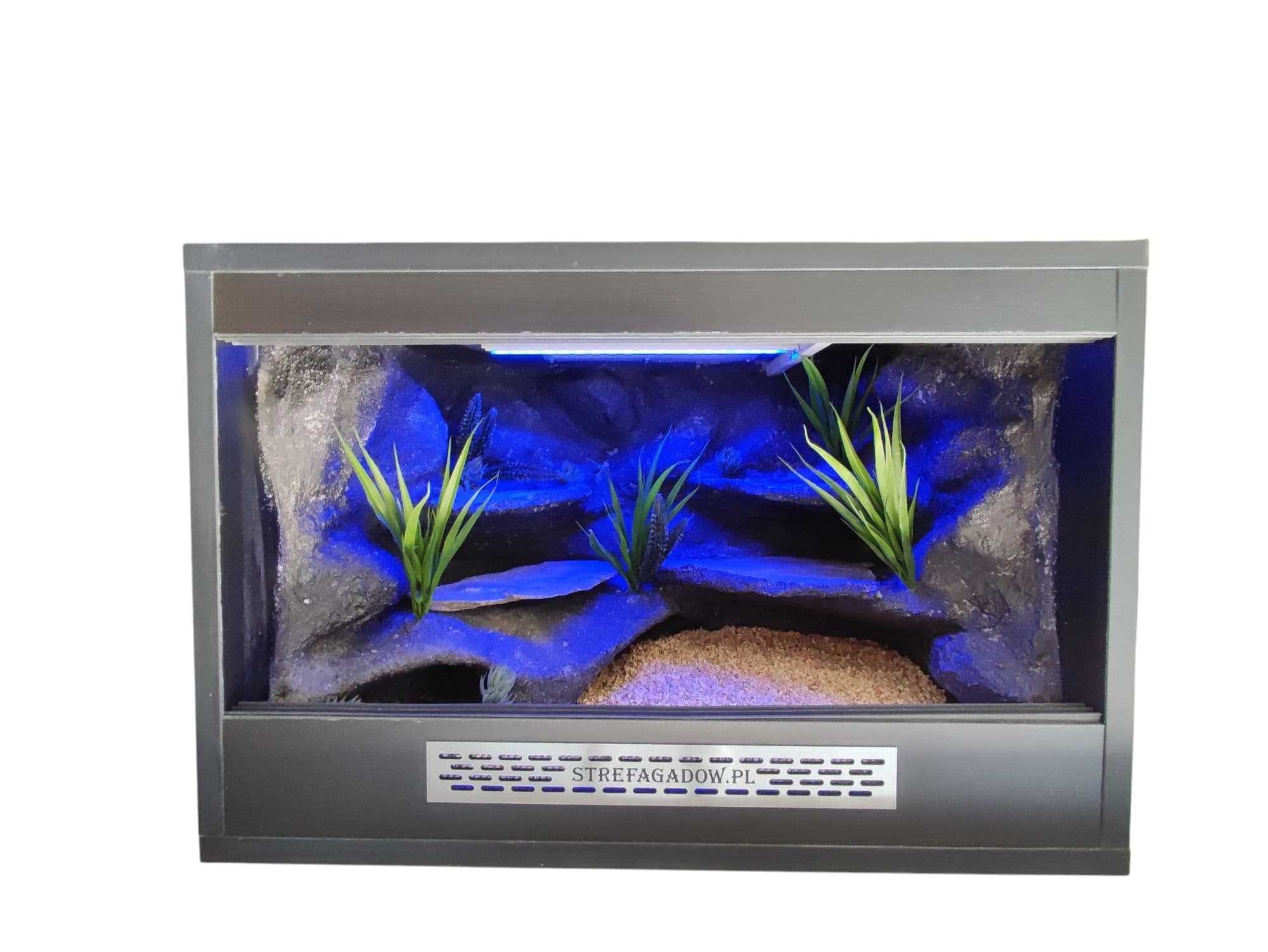 Terrarium pustynne nr710 60/40/40 dla gekona lamparciego DOSTĘPNE