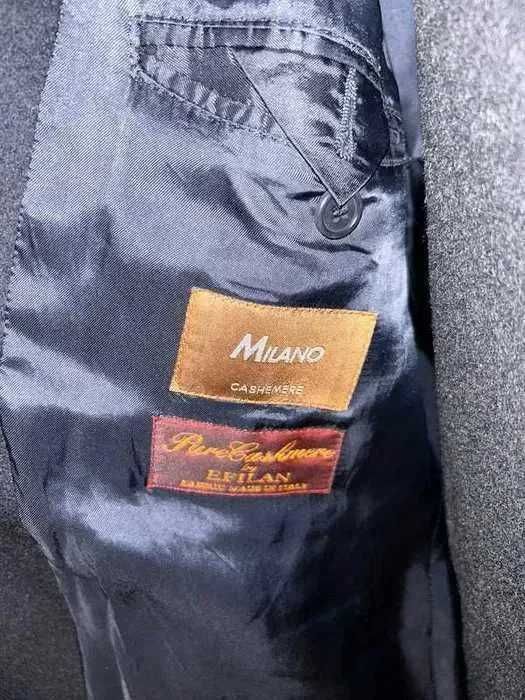 Klasyczny Długi Płaszcz Męski z Kaszmiru - Roz 58, Luksusowa Miękkość!