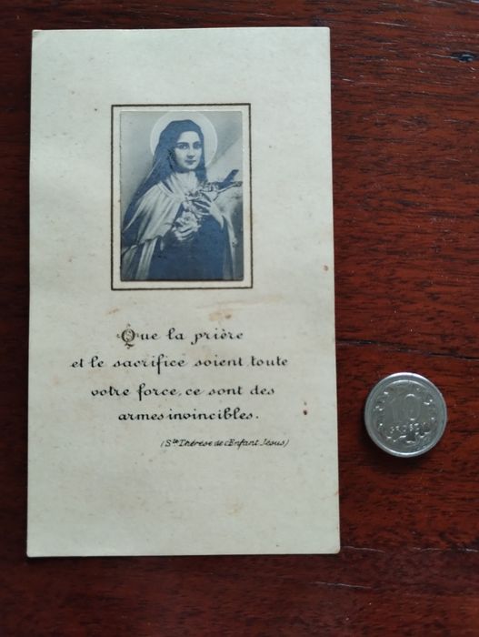 Przedwojenny obrazek święta Teresa