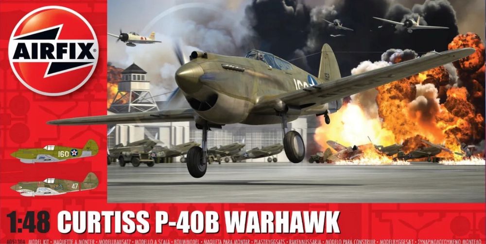 Airfix 05130A samolot Curtiss P-40B Warhawk model 1:48