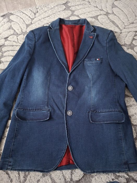 Marynarka męska jeansowa - by Sokol Men's Clothing