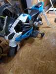 Lean Toys, Motor BMW, pojazd na akumulator, niebieski