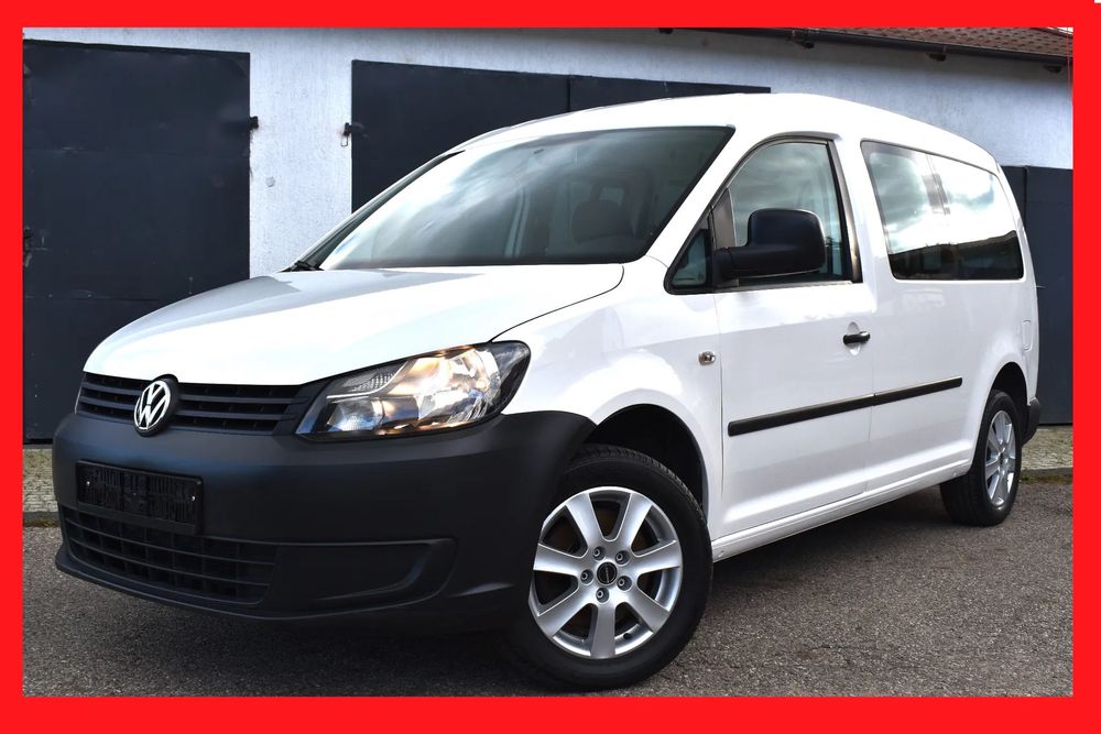 Volkswagen Caddy MAXI LONG 5 FOTELI klimatyzacja alufelgi komputer 1,6 diesel