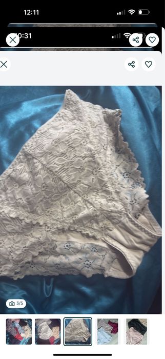 Majtki stringi koronkowe 2xl xxl paka zestaw