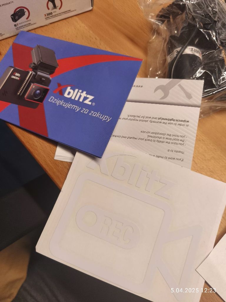 kamera rejestrator x blitz Z10 slim