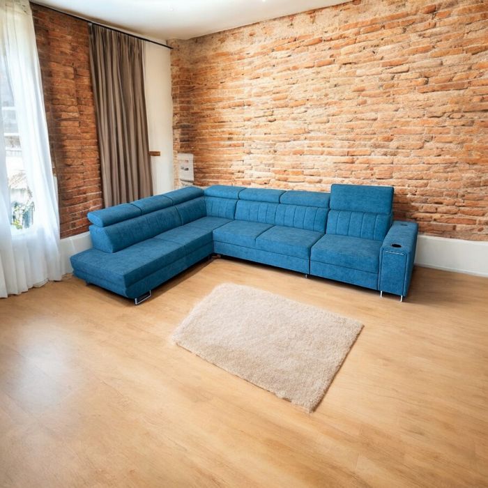 Narożnik rozkładany fibero z elektryczną funkcją relax