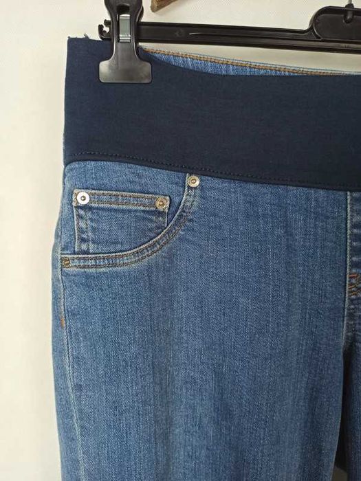 Spodnie dżinsowe jeans dżins ciążowe maternity, ciąża, brzuch 12 40, L