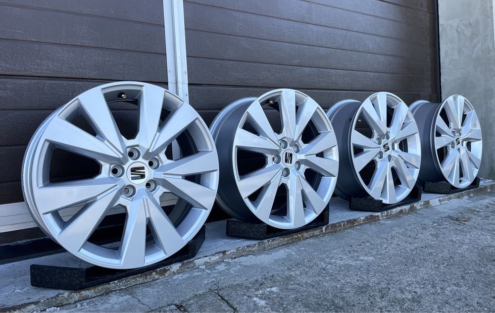 4x felgi aluminiowe 5x100 r17 et48 6,5J Alufelgi Oryginał Seat 17”