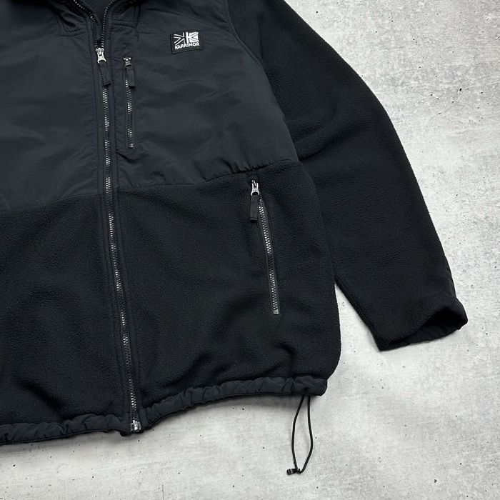 Черная флисовая кофта Karrimor north face с нейлоновыми  размер XL-XXL