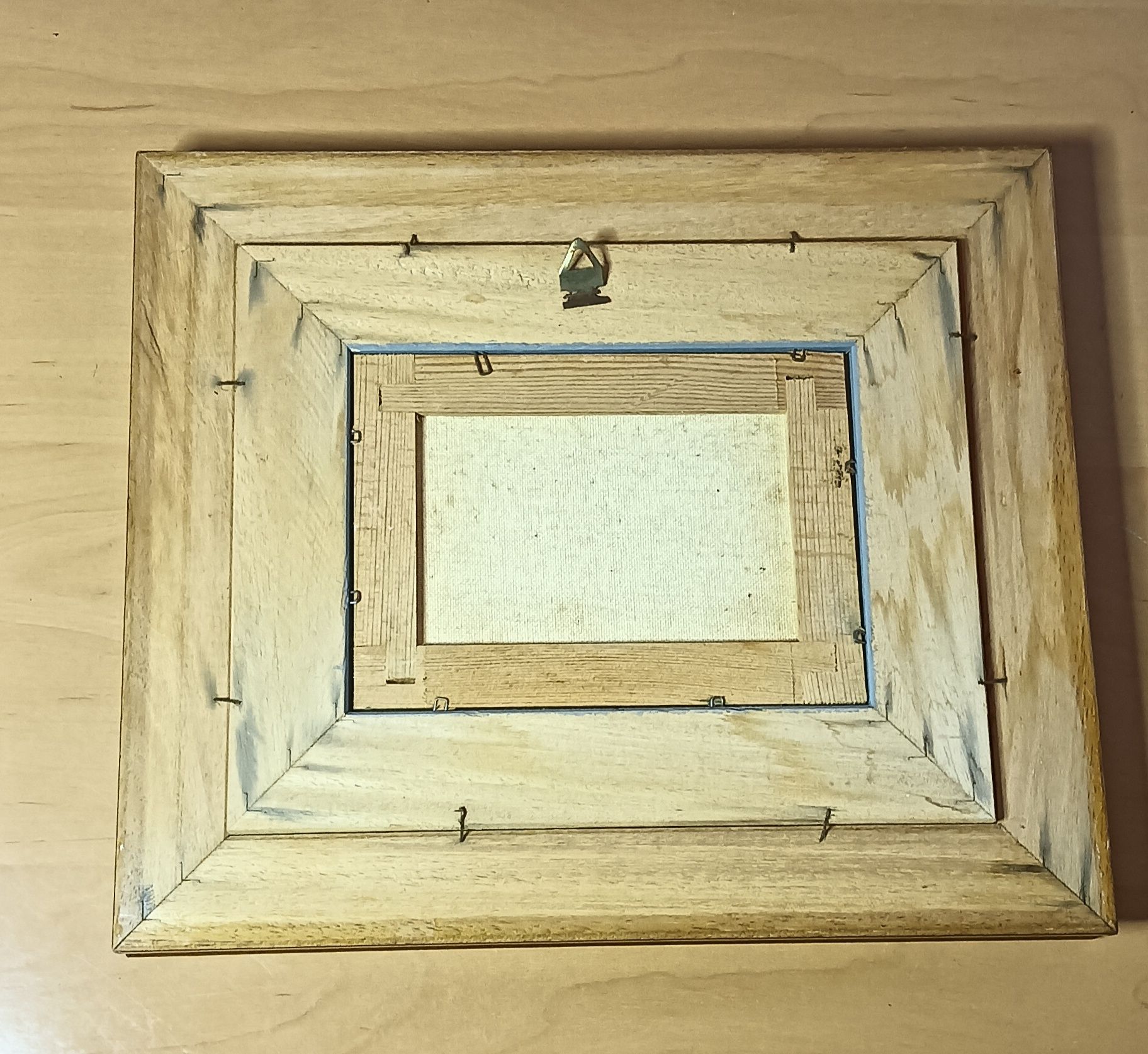Quadro com pintura a óleo.