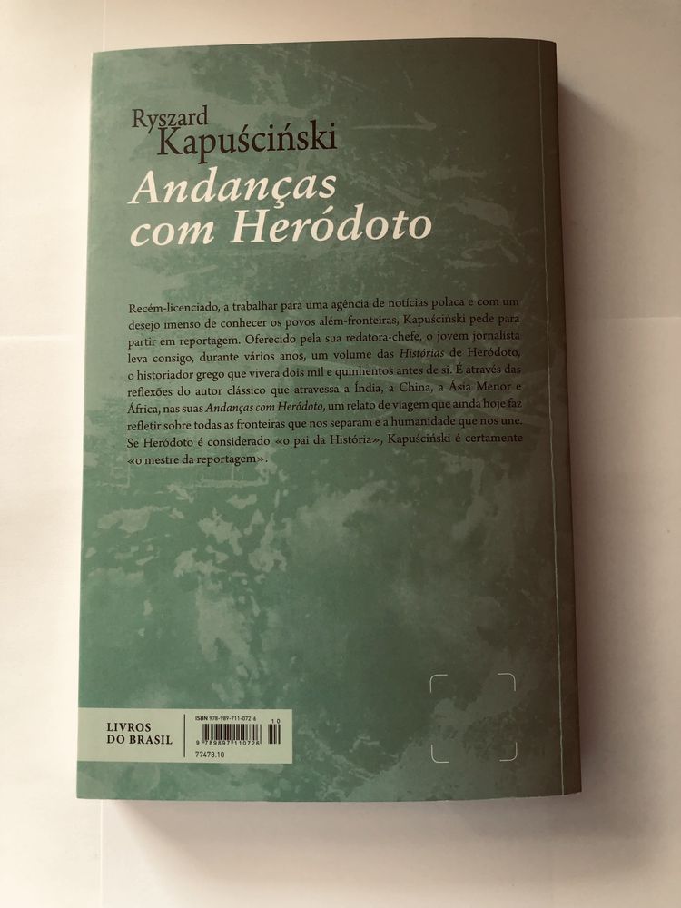 KAPUŚCIŃSKI Andanças c/ Heródoto SERPA PINTO Daniel RONDEAU Alexandria