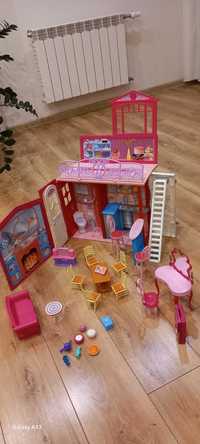 Domek składany Barbie/Steffi mebelki, akcesoria.