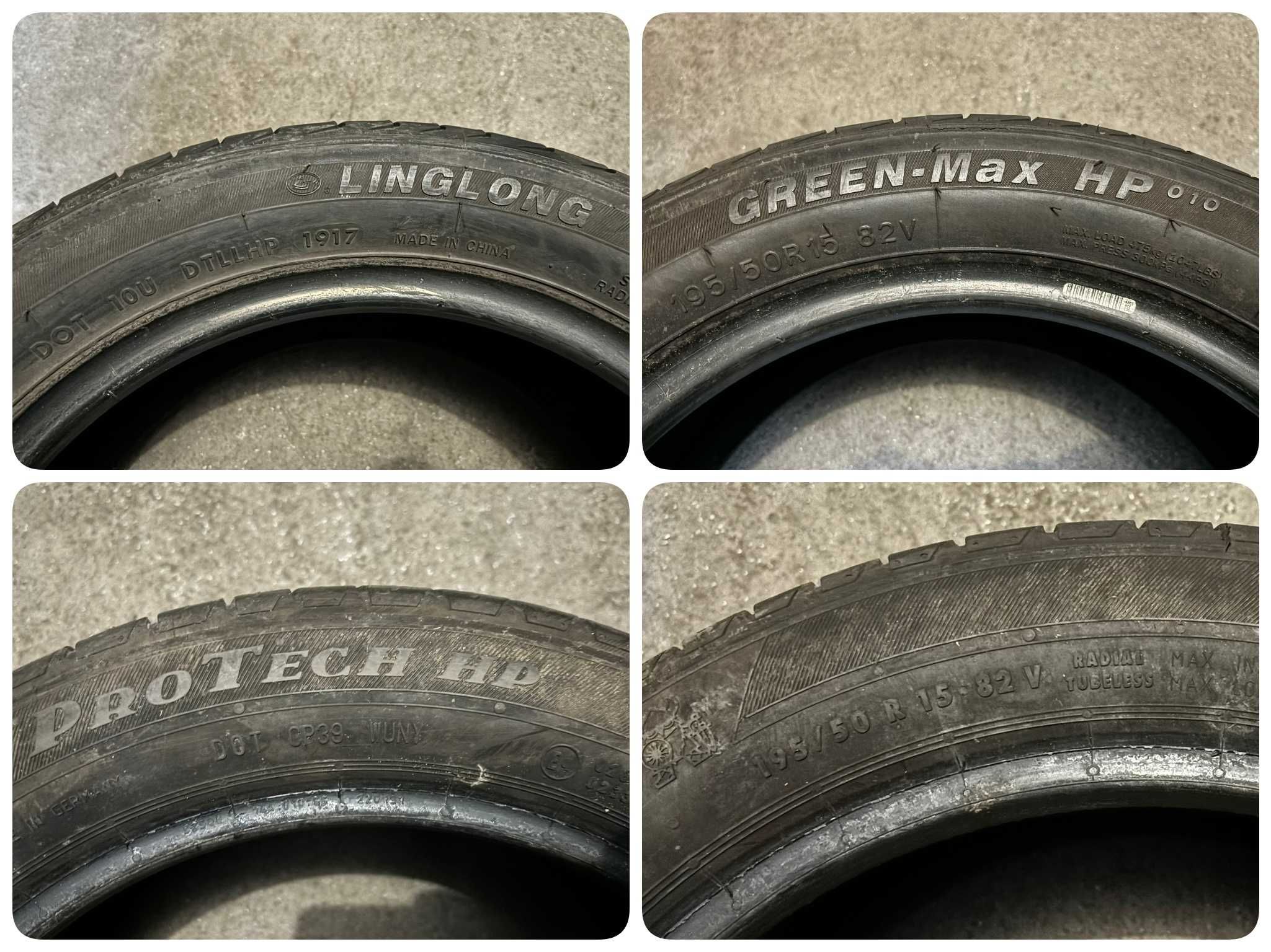 4X Opony Letnie 195/50R15 82V 2X VIKING 2X LINGLONG 6.8MM CAŁE!