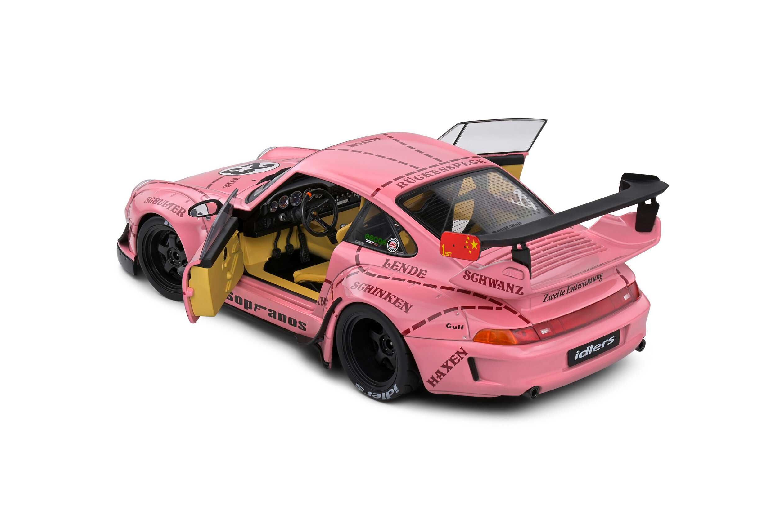 Porsche 911 (993) RWB Rauh-Welt Sopranos Pink Pig 2020 Solido 1:18