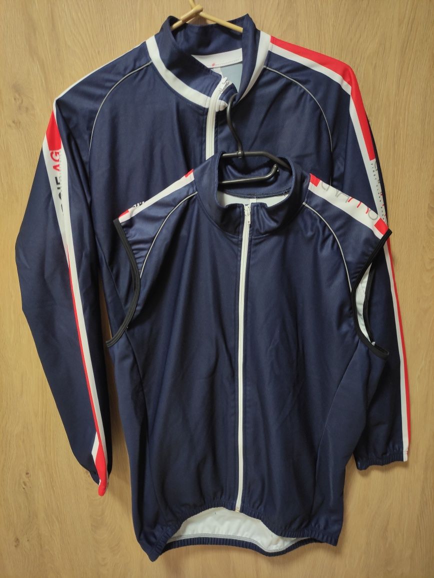 Kurtka i kamizelka rowerowa męska roz L bluza